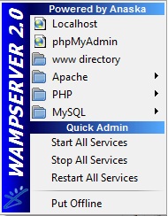 WAMP Server Window