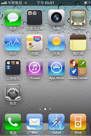 Default iPhone 4 Screen