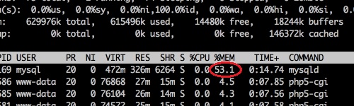 MySQL Daemon Consuming Lots Of Memory On Unix Machine