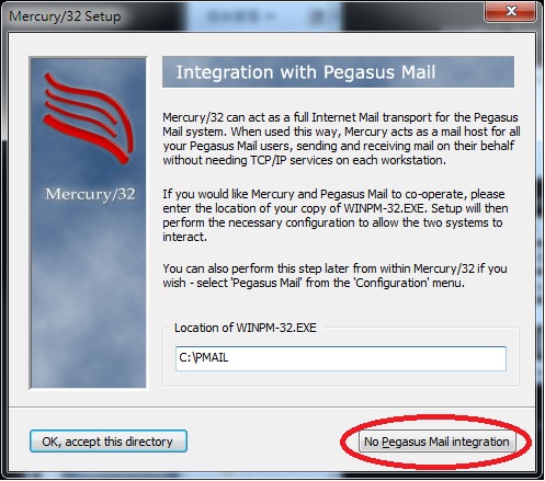 Mercury 32 Mail Transport System Setup Integration With Pegasus Mail